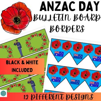 Preview of ANZAC DAY bulletin board borders
