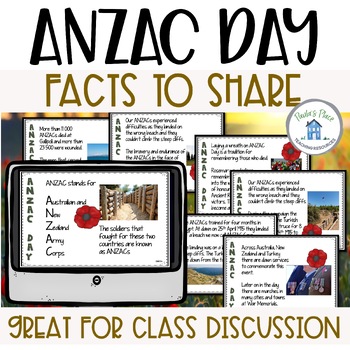 Preview of ANZAC Day PowerPoint of Facts for Kids