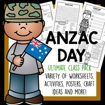Preview of ANZAC Day Activity, Poster and Craft pack