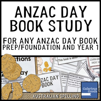 Preview of Anzac Day Book Reading Activities for any Anzac Day Book: Prep and Year 1