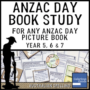 Preview of Anzac Day Book Reading Activities for any Anzac Day Book: Year 5, 6 and 7