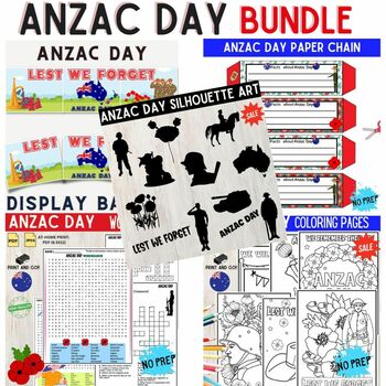 Preview of ANZAC Day Bundle: Engaging Activities to Commemorate Our Heroes