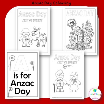Download ANZAC Day Colouring In by TeachEzy | Teachers Pay Teachers