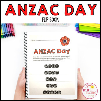 Preview of ANZAC Day Flip Book Activity