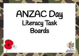 ANZAC Day - Literacy Task Boards