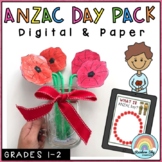 ANZAC Day Activities - Year 1 and Year 2