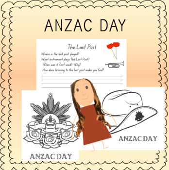 Preview of ANZAC Day Resources: Worksheets, Questions, Colouring in