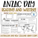 ANZAC Day Reading and Writing Tasks