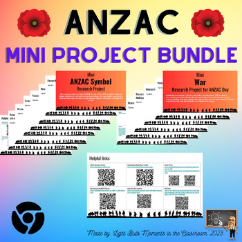 Preview of ANZAC Mini Research Projects Bundle