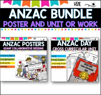 Preview of ANZAC Unit for K-6 and Collaborative Posters