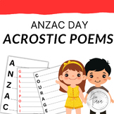 ANZAC day acrostic poem for poetry kit about history