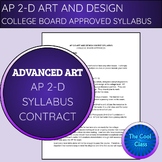AP 2D Art & Design Editable Syllabus & Contract 2023-2024 
