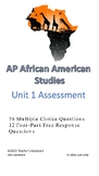 AP African American Studies Unit 1 Assessment BUNDLE