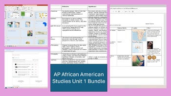 Preview of AP African American Studies Unit 1 Bundle