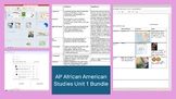 AP African American Studies Unit 1 Bundle