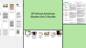 Preview of AP African American Studies Unit 2 Bundle Complete