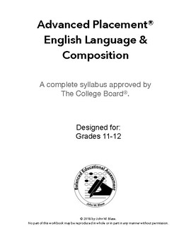 Preview of AP-Approved English Language & Composition Syllabus