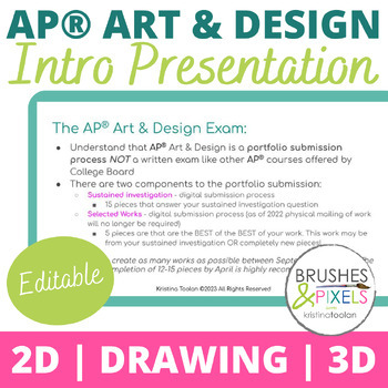 Preview of AP® Art & Design Exam Overview Presentation