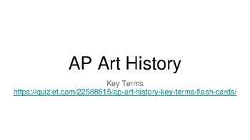 Preview of AP Art History (APAH): Exam Review - Key Terms