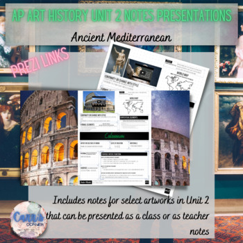 Preview of AP Art History Unit 2 Notes Bundle | Student & Teacher Copies