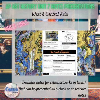 Preview of AP Art History Unit 7 Completed Notes | West & Central Asia