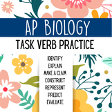 AP BIO Chemistry of Life Task Verb Exercise