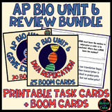 AP Bio Unit 6 Review Bundle Task Cards and Boom Cards