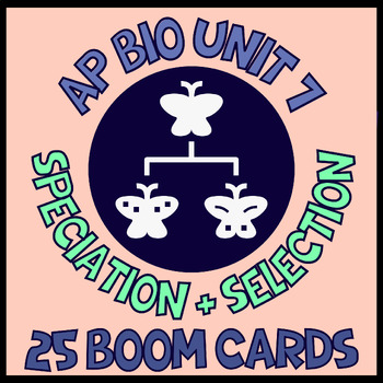 Preview of AP Bio Unit 7 Speciation and Selection Review Cards
