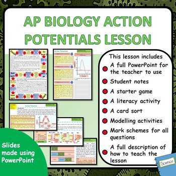 Preview of AP Biology:  Action Potential Lesson & Activities