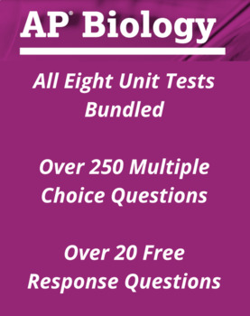 Preview of AP Biology- All Eight Unit Tests