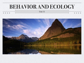 Preview of AP Biology Behavior and Ecology Unit (Flipped Classroom)