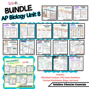 Preview of AP Biology Bundle: Unit 8 Ecology