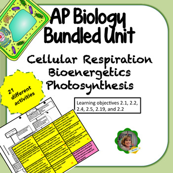 Preview of AP Biology Bundled Unit: Cellular Respiration, Bioenergetics, and Photosynthesis