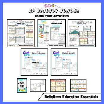 Preview of AP Biology: Comic Strip Activity BUNDLE