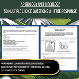 AP Biology Curriculum BUNDLE | Unit 8 Ecology 1 FRQs & 50 