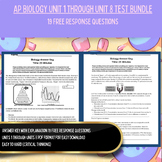 AP Biology High School Review BUNDLE Unit 1-Unit 8 Prep Fr