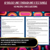 High School AP Biology Review Units 1-8 | 400 Multiple Cho