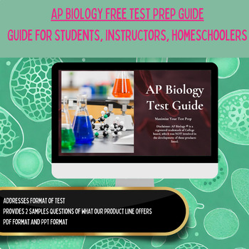 Preview of AP Biology Curriculum TEST PREP Free Overview Guide (Editable Powerpoint)