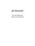 AP Biology Exam Questions & Answers for ALL Unit Tests, Ex