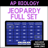 AP Biology Jeopardy Review Full Year Complete Set