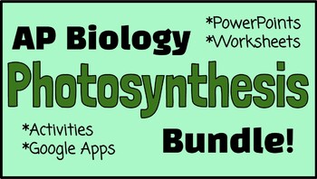 Preview of AP Biology Photosynthesis Bundle