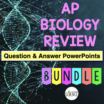 Preview of AP Advanced Placement Biology Exam Review Questions Bundle