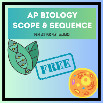Preview of AP Biology Scope & Sequence Pacing Guide- FREE