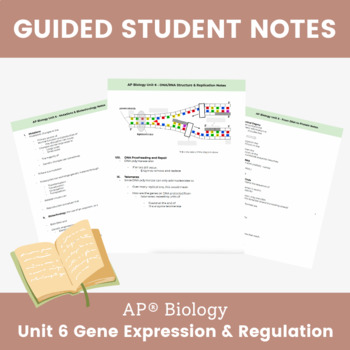 AP® Biology Unit 6 Gene Expression & Regulation Guided Student Notes