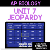 AP Biology Unit 7 Jeopardy Review Bundle: Animal Form and 
