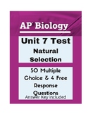 AP Biology Unit 7 Test- Natural Selection & Evolution