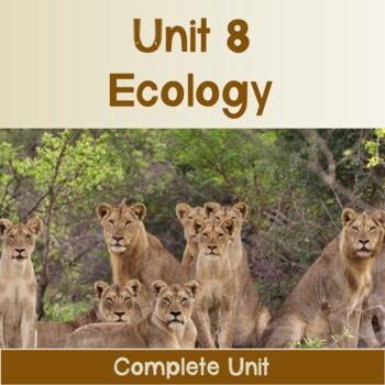 Preview of AP Biology Unit 8: Ecology COMPLETE UNIT Distance Learning Compatible