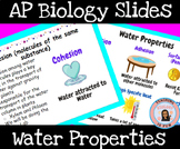 AP Biology Water Properties EDITABLE