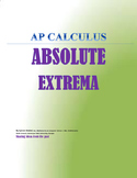 AP CALCULUS AB - FIND THE ABSOLUTE EXTREMA [MAX/MIN] VALUE