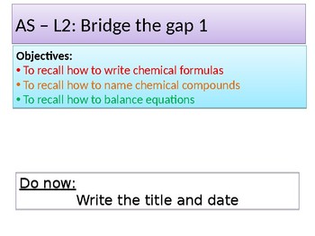 Preview of AP CHEMISTRY INTRO TO 11th grade CHEMISTRY + BRIDGING THE GAP (ANSWERS)checklist